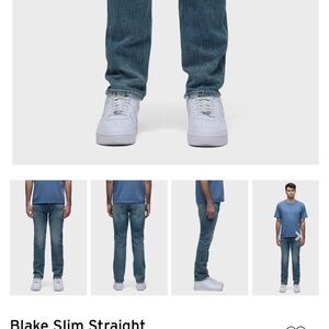 Hudson Men's Blue Slim Straight Jeans